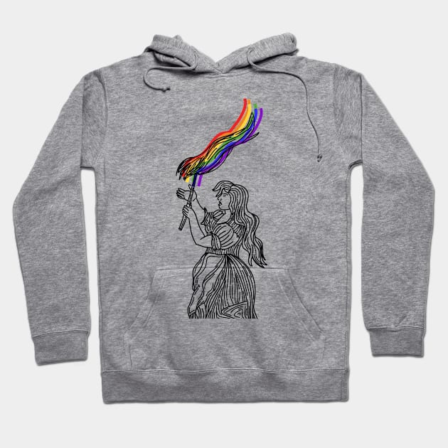 Rebel Girl Pride Hoodie by candelanieto